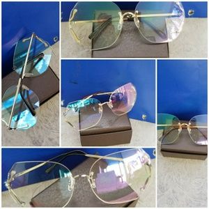Metal Frame Lenses Men woman clear over size